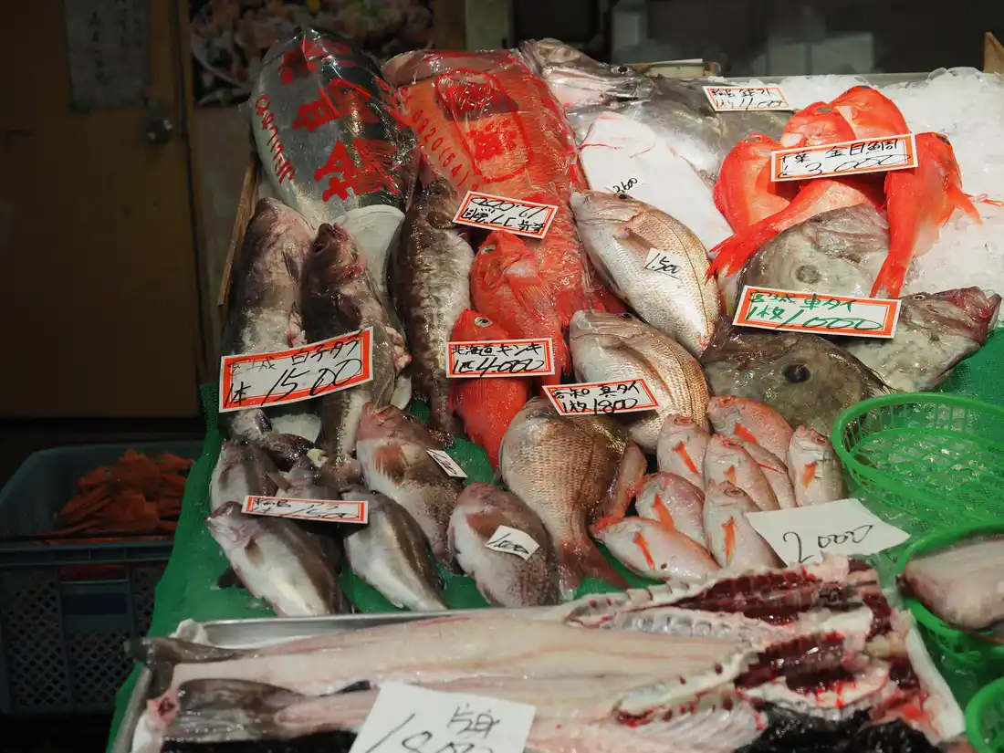 Omicho Market seafood counter