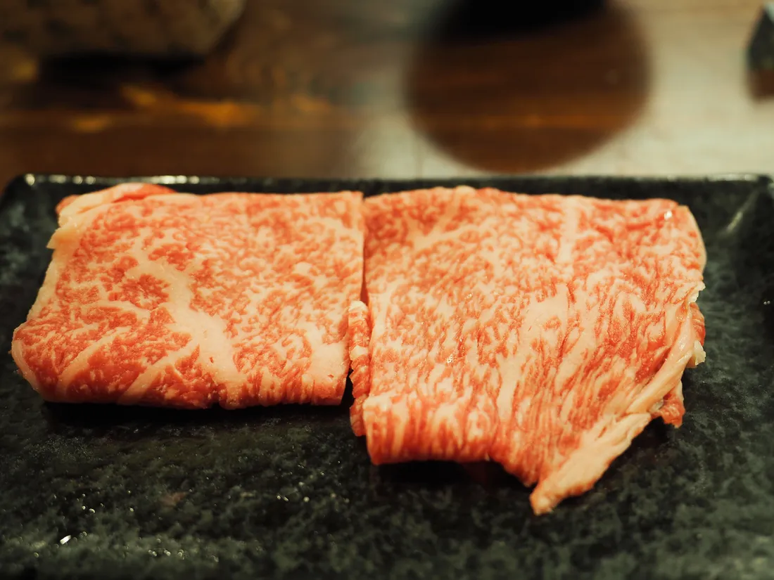 The raw wagyu spread at Cafe Uemura