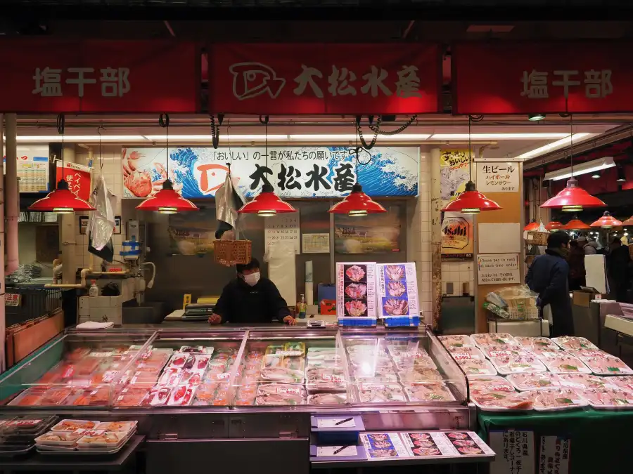 Fresh fish galore at Osaka's bustling market!