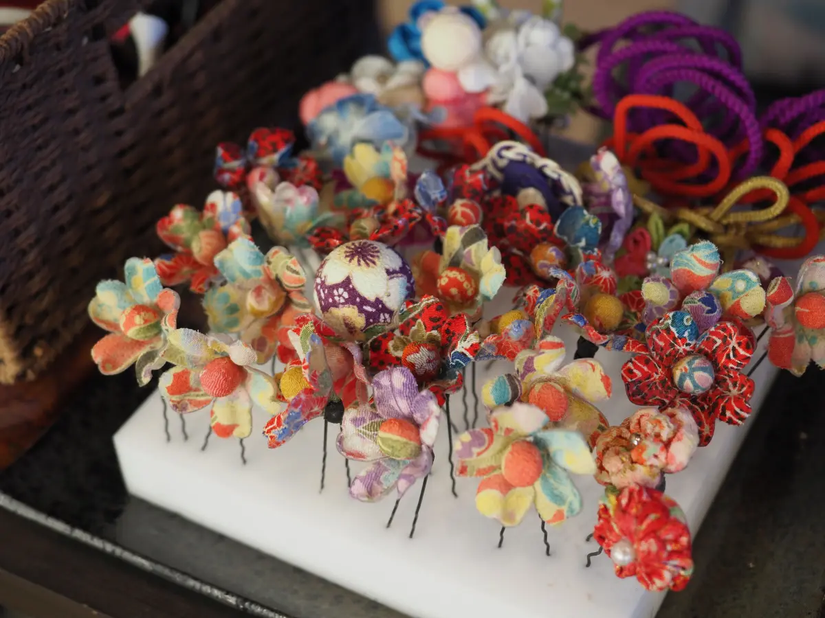 🌸 Vibrant fabric flowers in Ha Giang Loop, Vietnam