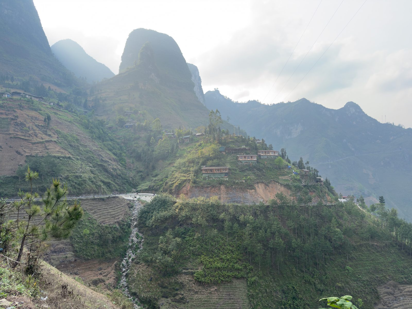 Waterfall near a village, Hà Giang Province