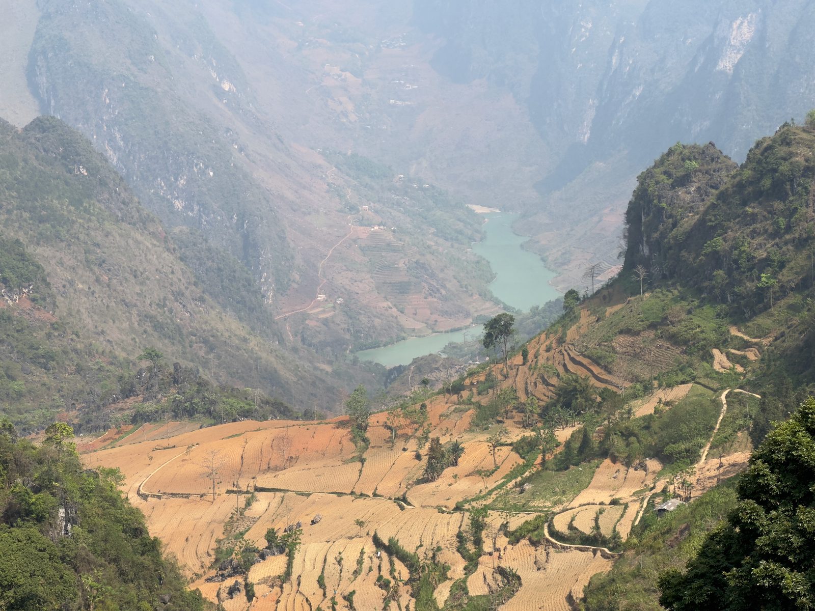 Rice terraces and river valley, Mèo Vạc